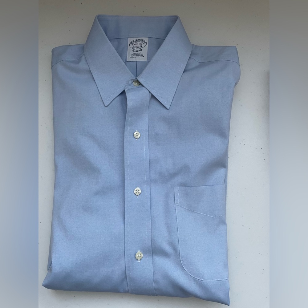 Brooks Brothers Classic Blue Dress Shirt